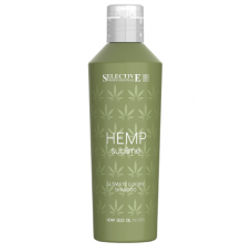 Selective Hemp Sublime Шампунь увлажняющий для сухих и поврежденных волос с маслом семян конопли 250 мл